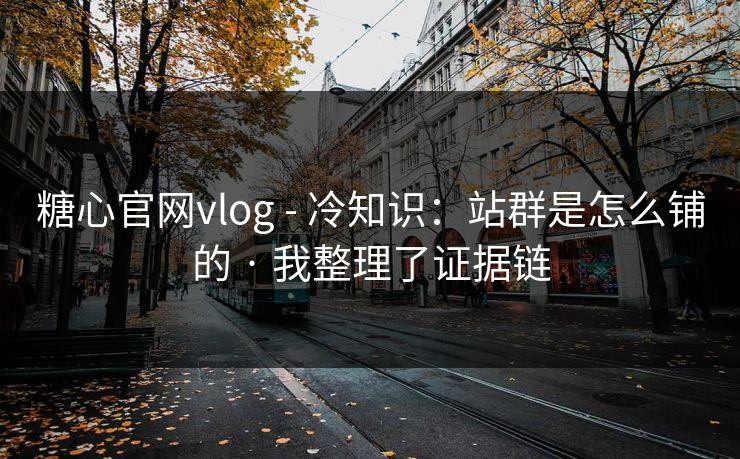糖心官网vlog - 冷知识：站群是怎么铺的 · 我整理了证据链