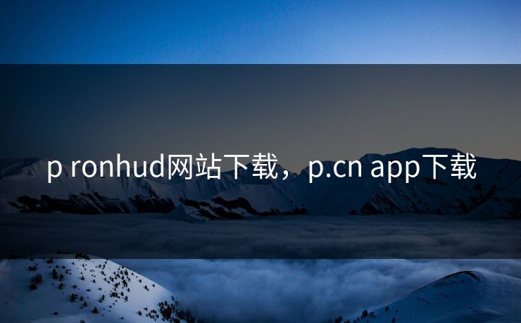 p ronhud网站下载，p.cn app下载  第1张