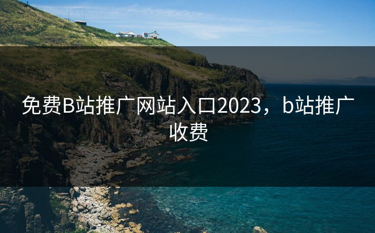 免费B站推广网站入口2023，b站推广收费