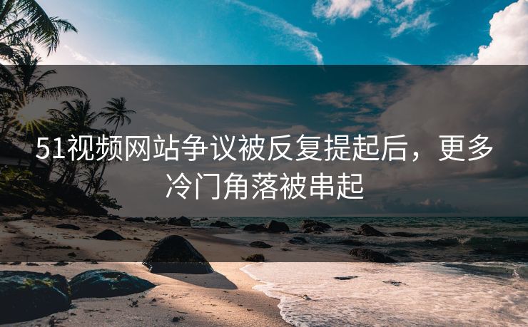 51视频网站争议被反复提起后，更多冷门角落被串起